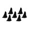 Grid Wheels Fits GD01 Series 18 x 9 Size Rims Black Plastic Set Of 7 Equips One Wheel With Screws 1189BLINL - alternate 1